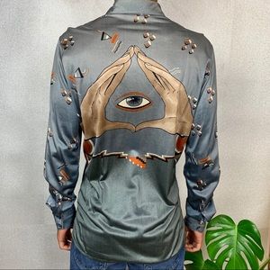 Vintage 70s Italian Nik Nik Disco shirt- medium